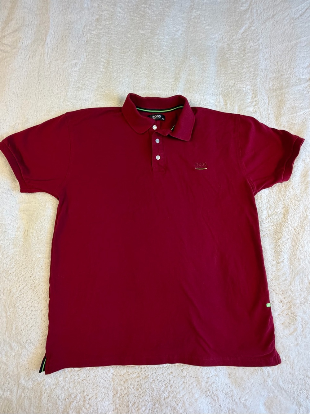 Hugo Boss Deep Burgundy Polo Shirt XL